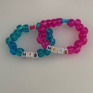 Colorful Beaded couple Bracelet Set